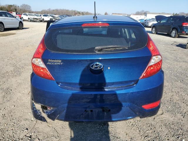 KMHCT5AE7GU290733 - 2016 HYUNDAI ACCENT SE BLUE photo 6