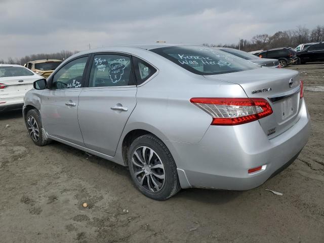 3N1AB7AP2FY334292 - 2015 NISSAN SENTRA S SILVER photo 2