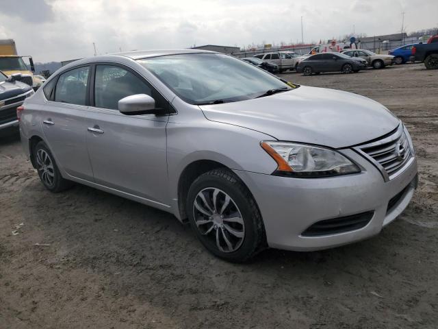 3N1AB7AP2FY334292 - 2015 NISSAN SENTRA S SILVER photo 4