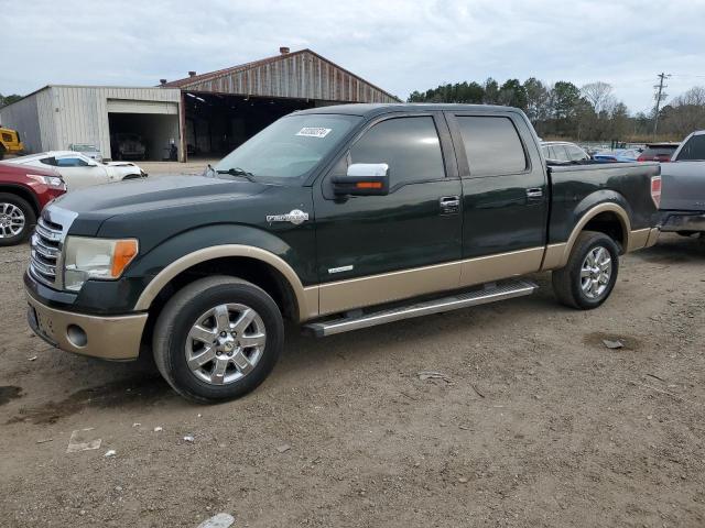 1FTFW1CT7DKE37671 - 2013 FORD F150 SUPERCREW GREEN photo 1