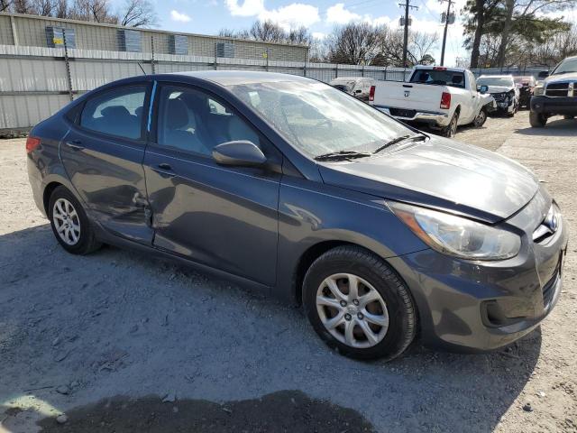 KMHCT4AE9CU137887 - 2012 HYUNDAI ACCENT GLS GRAY photo 4