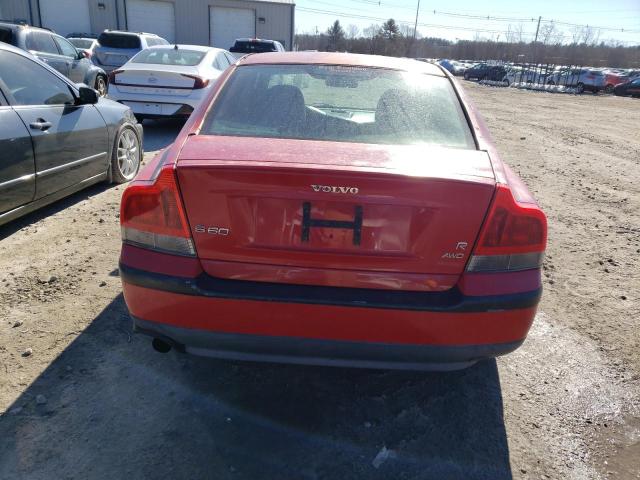 YV1RH52Y842360721 - 2004 VOLVO S60 R RED photo 6