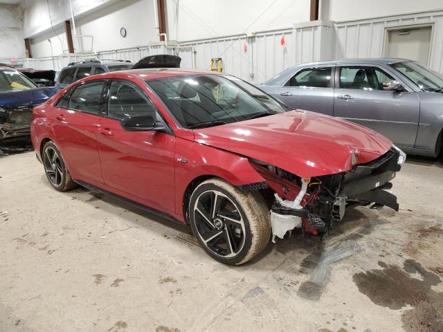 KMHLR4AF8PU415241 - 2023 HYUNDAI ELANTRA N LINE RED photo 4