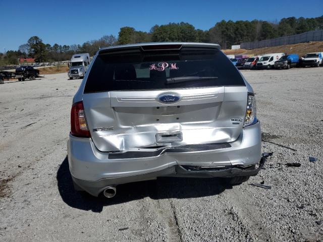 2FMDK4JC4BBA54281 - 2011 FORD EDGE SEL SILVER photo 6