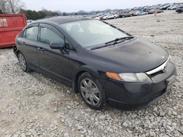 2HGFA16598H357427 - 2008 HONDA CIVIC LX BLACK photo 4