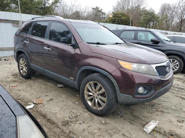 5XYKUDA26BG037426 - 2011 KIA SORENTO EX MAROON photo 4