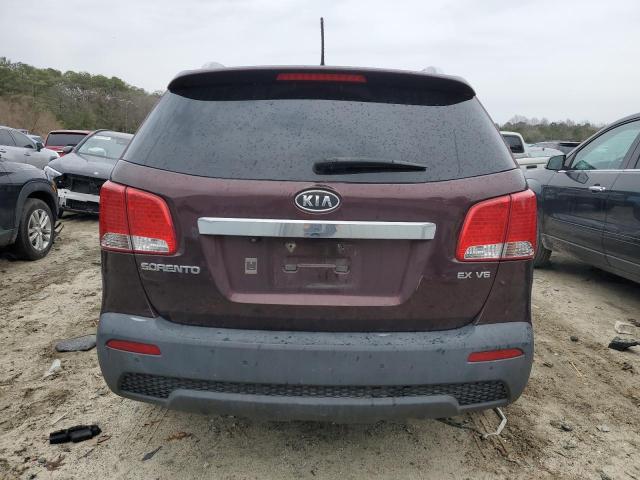 5XYKUDA26BG037426 - 2011 KIA SORENTO EX MAROON photo 6