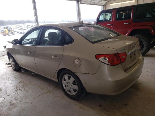 KMHDU4AD1AU085919 - 2010 HYUNDAI ELANTRA BLUE TAN photo 2