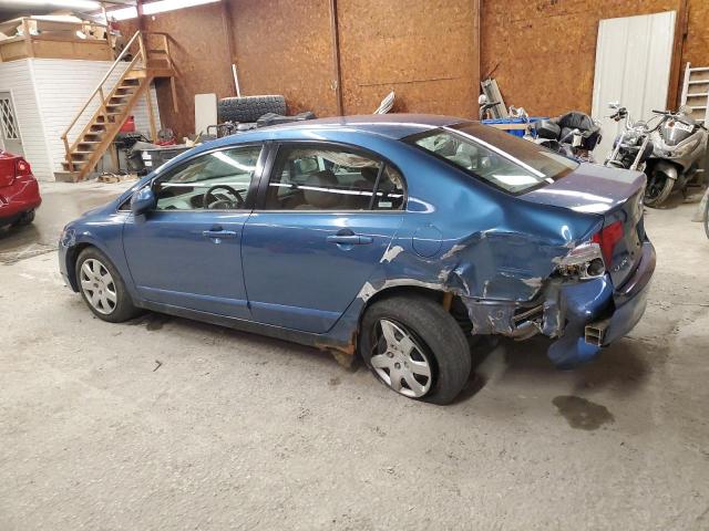 2HGFA16557H500386 - 2007 HONDA CIVIC LX BLUE photo 2