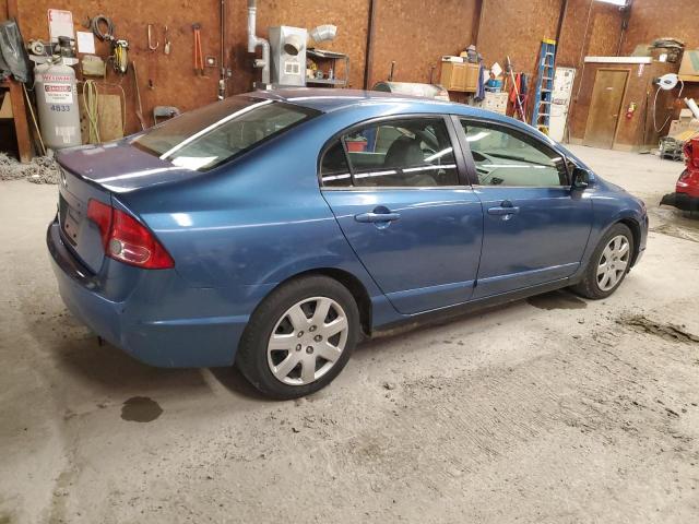 2HGFA16557H500386 - 2007 HONDA CIVIC LX BLUE photo 3