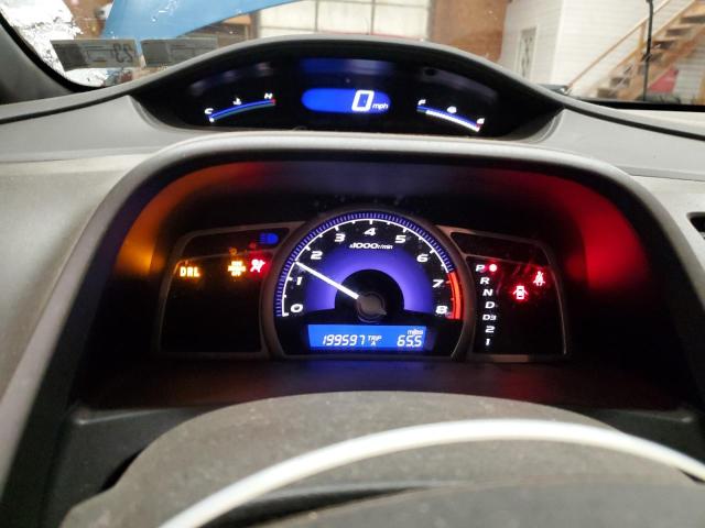 2HGFA16557H500386 - 2007 HONDA CIVIC LX BLUE photo 9