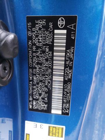 JTKJF5C78FJ007184 - 2015 TOYOTA SCION TC 蓝色 照片 12