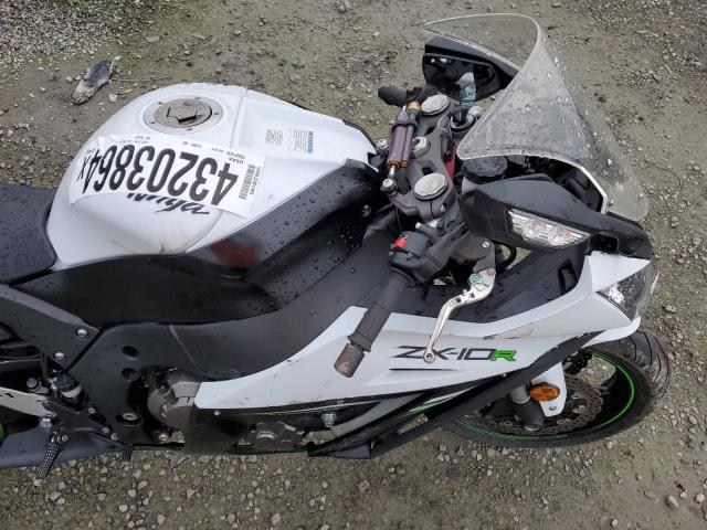 JKAZXCK10EA009089 - 2014 KAWASAKI ZX1000 K WHITE photo 5