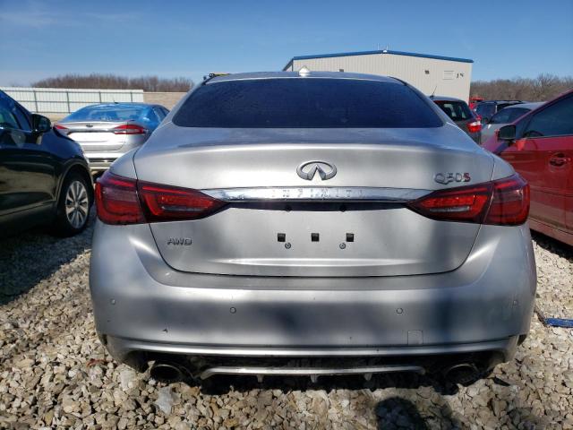 JN1FV7AR8JM700024 - 2018 INFINITI Q50 RED SPORT 400 SILVER photo 6