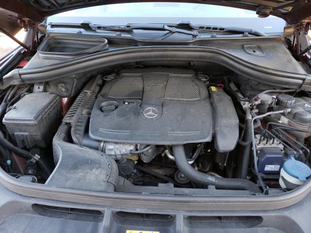 4JGDA5HB0FA461490 - 2015 MERCEDES-BENZ ML 350 4MATIC BURGUNDY photo 12