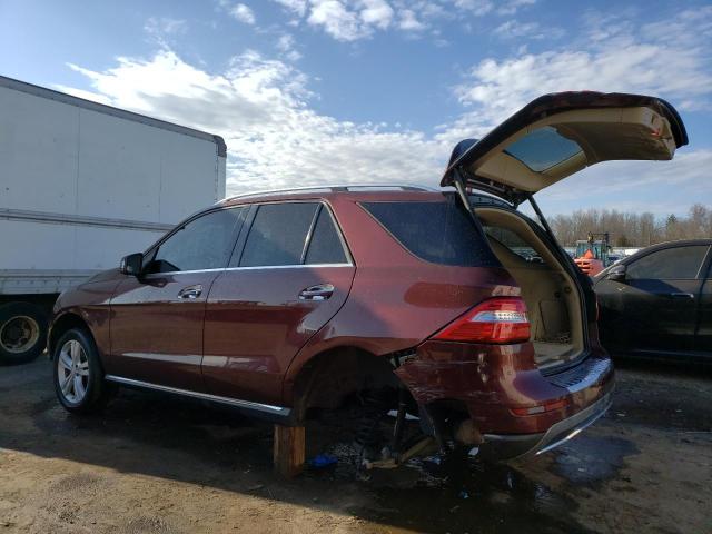 4JGDA5HB0FA461490 - 2015 MERCEDES-BENZ ML 350 4MATIC BURGUNDY photo 2