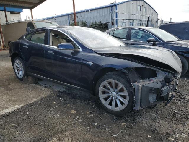 5YJSA1CN8DFP22472 - 2013 TESLA MODEL S BLUE photo 4