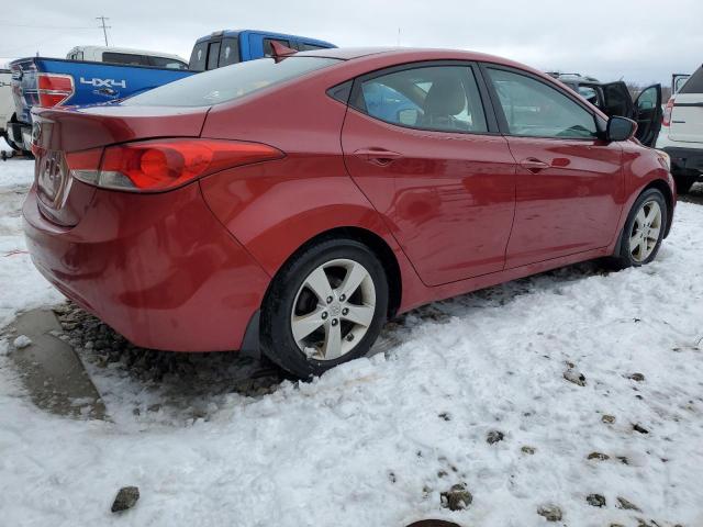 KMHDH4AE6CU435898 - 2012 HYUNDAI ELANTRA GLS RED photo 3