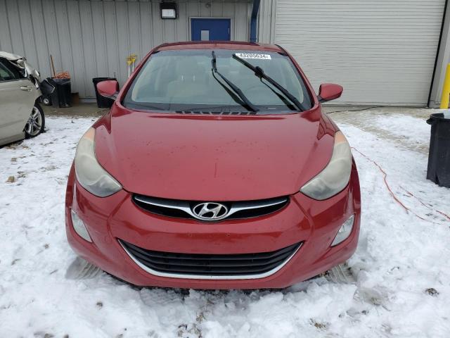 KMHDH4AE6CU435898 - 2012 HYUNDAI ELANTRA GLS RED photo 5