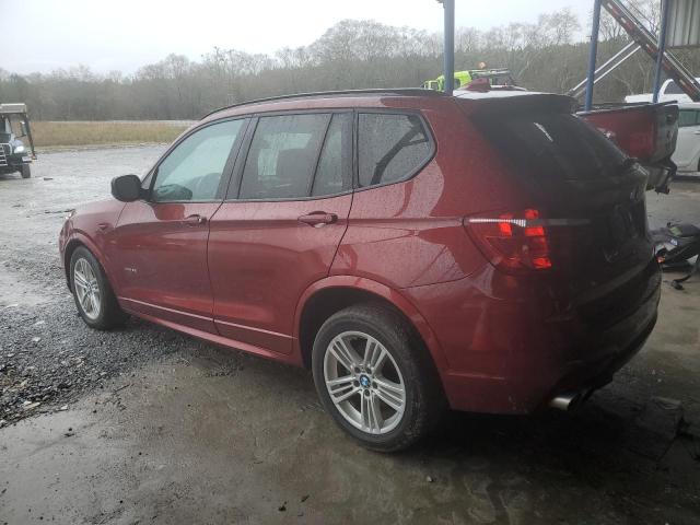 5UXWX5C55CL717375 - 2012 BMW X3 XDRIVE28I BURGUNDY photo 2