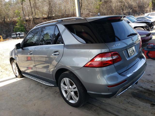 4JGDA5HB3CA036079 - 2012 MERCEDES-BENZ ML 350 4MATIC SILVER photo 2