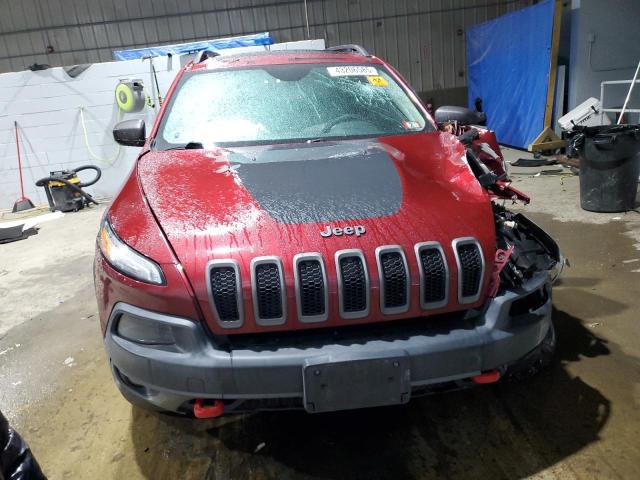1C4PJMBS2FW756324 - 2015 JEEP CHEROKEE TRAILHAWK MAROON photo 5