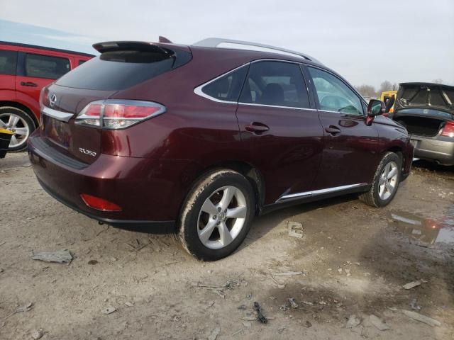 2T2BK1BA4FC260670 - 2015 LEXUS RX 350 BASE MAROON photo 3