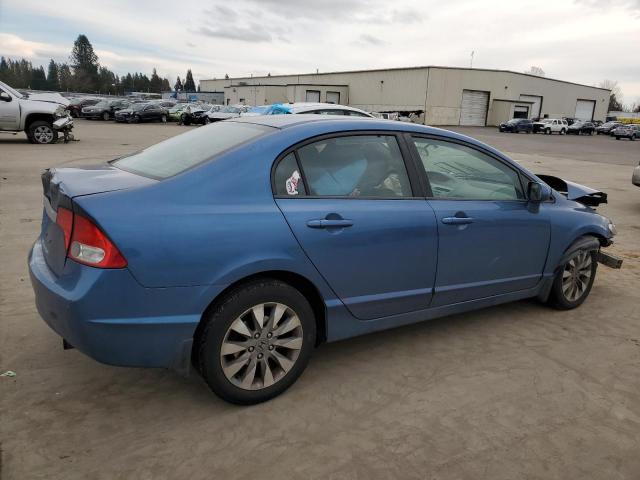 19XFA1F99AE061035 - 2010 HONDA CIVIC EXL BLUE photo 3
