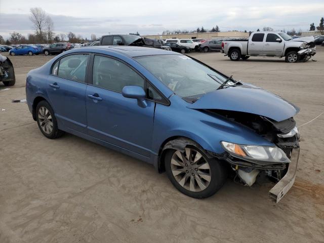 19XFA1F99AE061035 - 2010 HONDA CIVIC EXL BLUE photo 4