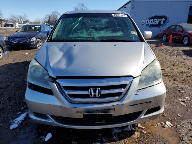 5FNRL38497B424666 - 2007 HONDA ODYSSEY EX SILVER photo 5