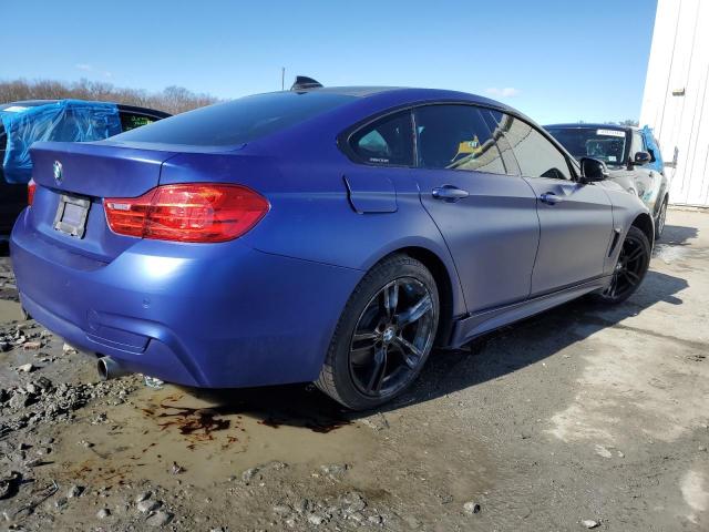 WBA4B3C57GG528640 - 2016 BMW 435 XI GRAN COUPE BLUE photo 3