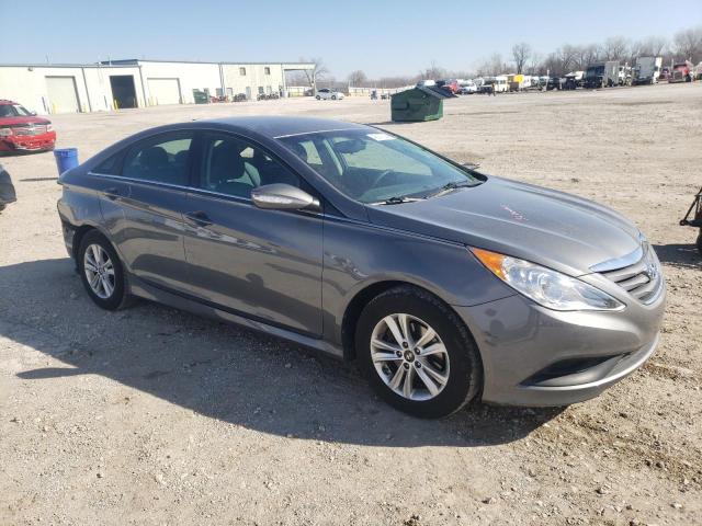 5NPEB4AC8EH894789 - 2014 HYUNDAI SONATA GLS GRAY photo 4