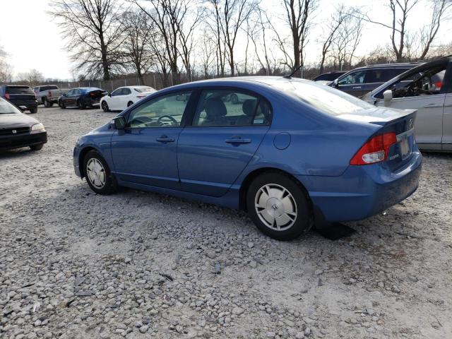 JHMFA3F2XAS006023 - 2010 HONDA CIVIC HYBRID BLUE photo 2