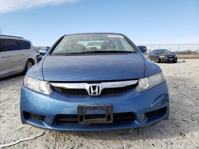 JHMFA3F2XAS006023 - 2010 HONDA CIVIC HYBRID BLUE photo 5