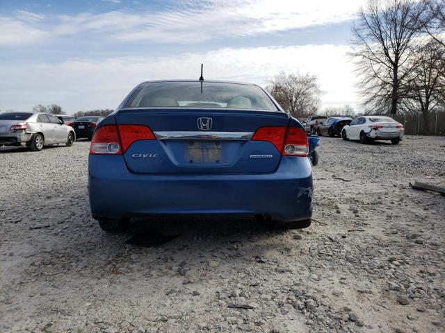 JHMFA3F2XAS006023 - 2010 HONDA CIVIC HYBRID BLUE photo 6