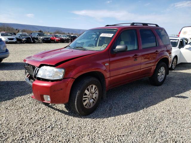 4M2YU56Z46KJ02242 - 2006 MERCURY MARINER BURGUNDY photo 1