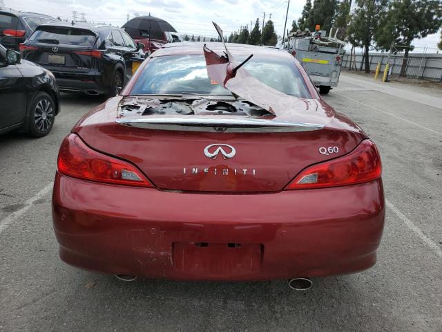 JN1CV6FE5EM901405 - 2014 INFINITI Q60 BASE BURGUNDY photo 6