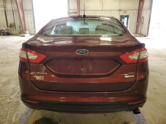 3FA6P0HD7GR201861 - 2016 FORD FUSION SE MAROON photo 6