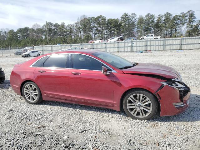 3LN6L2GK8ER828210 - 2014 LINCOLN MKZ RED photo 4