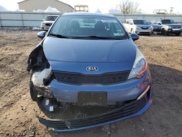 KNADM4A36G6694770 - 2016 KIA RIO LX BLUE photo 5