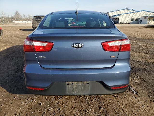 KNADM4A36G6694770 - 2016 KIA RIO LX BLUE photo 6