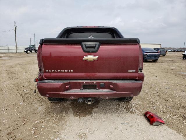 3GNEC22019G169854 - 2009 CHEVROLET AVALANCHE C1500 LT RED photo 6