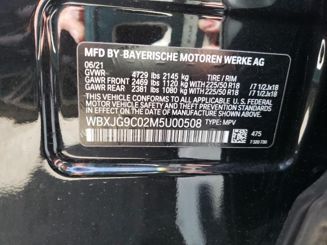 WBXJG9C02M5U00508 - 2021 BMW X1 XDRIVE28I BLACK photo 13