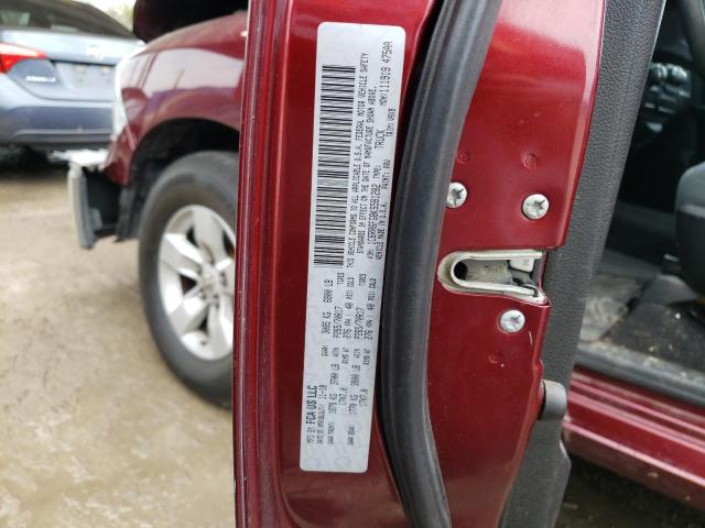 1C6RR6FG8KS581282 - 2019 RAM 1500 CLASS TRADESMAN RED photo 13