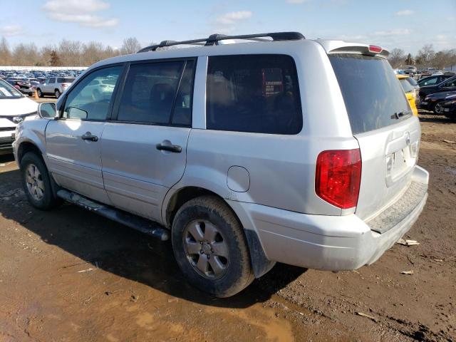 2HKYF18624H512044 - 2004 HONDA PILOT EXL SILVER photo 2