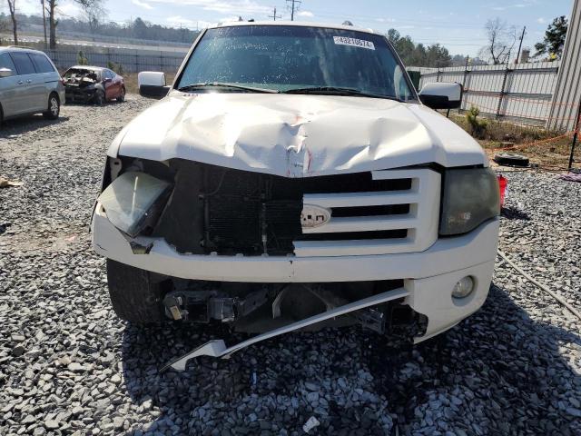 1FMFU195X7LA76588 - 2007 FORD EXPEDITION LIMITED WHITE photo 5