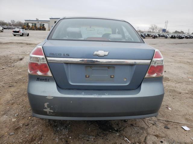KL1TD56627B130300 - 2007 CHEVROLET AVEO BASE Gümüş foto 6