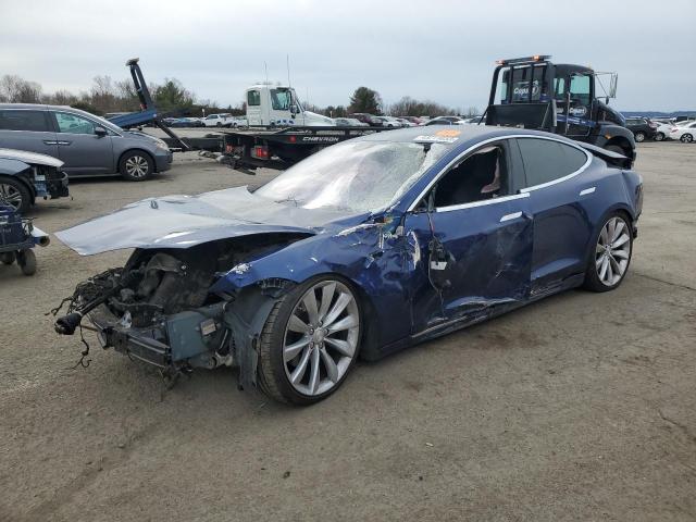 5YJSA1E29GF159035 - 2016 TESLA MODEL S BLUE photo 1