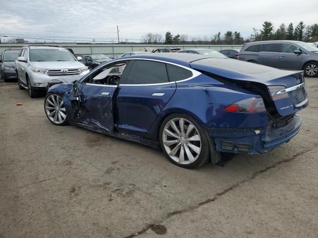 5YJSA1E29GF159035 - 2016 TESLA MODEL S BLUE photo 2