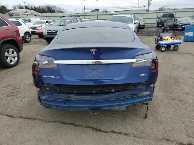 5YJSA1E29GF159035 - 2016 TESLA MODEL S BLUE photo 6